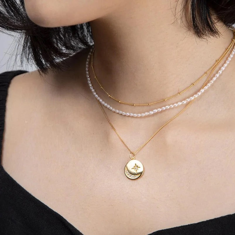 
                  
                    Boho & Mala Freshwater Pearl Sterling Silver Necklace
                  
                