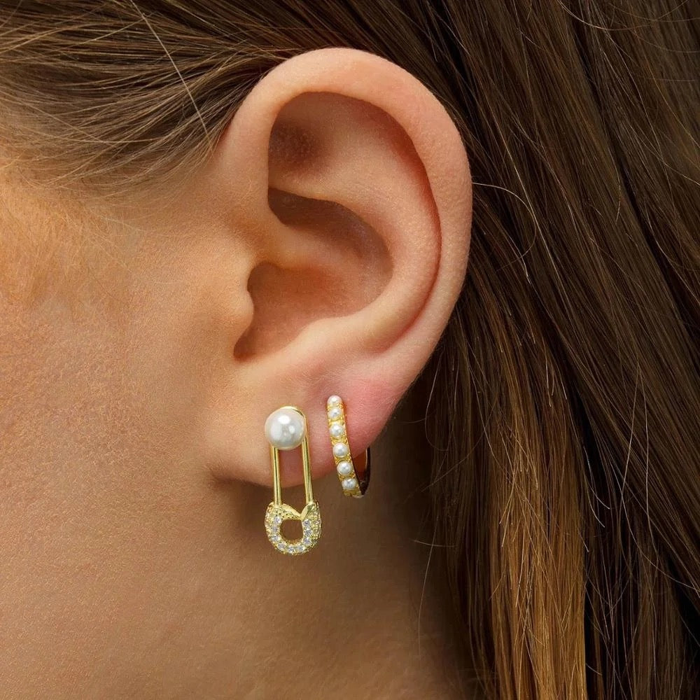 
                  
                    Gold Plated Sterling Silver Dainty Minimalist Hypoallergenic Hoop Earrings- Boho Jewellery For Wild Souls
                  
                