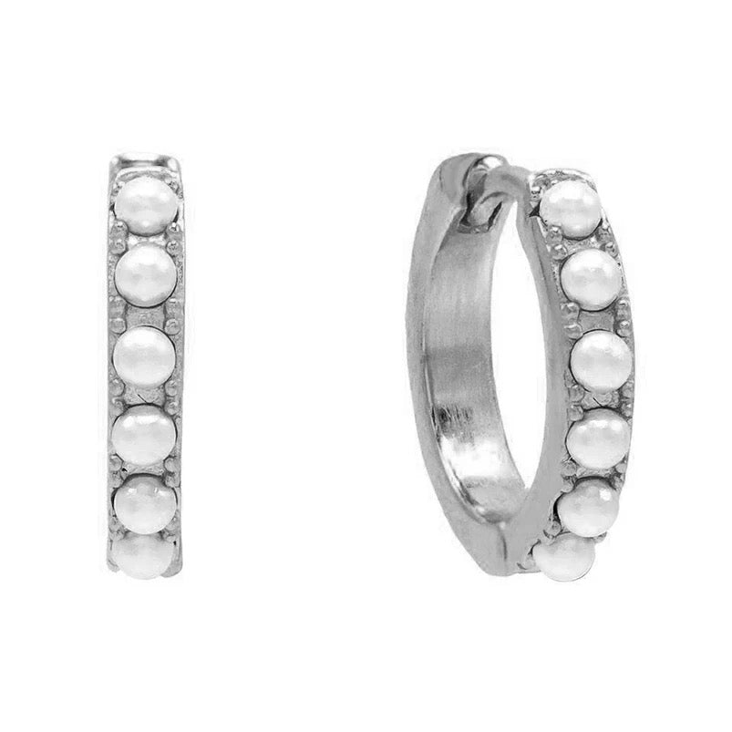 
                  
                    Boho & Mala Sterling Silver Hoop Huggie Earrings
                  
                