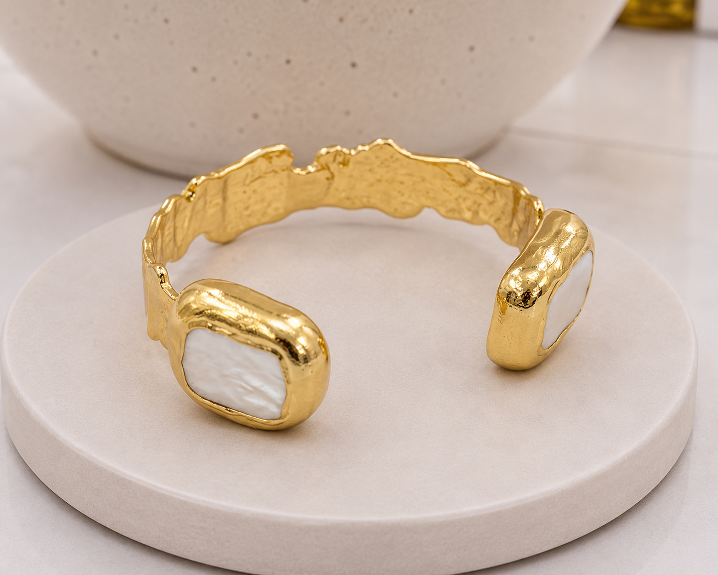 
                  
                    Nerina Squared Fresh Water Pearl Cuff Bracelet
                  
                
