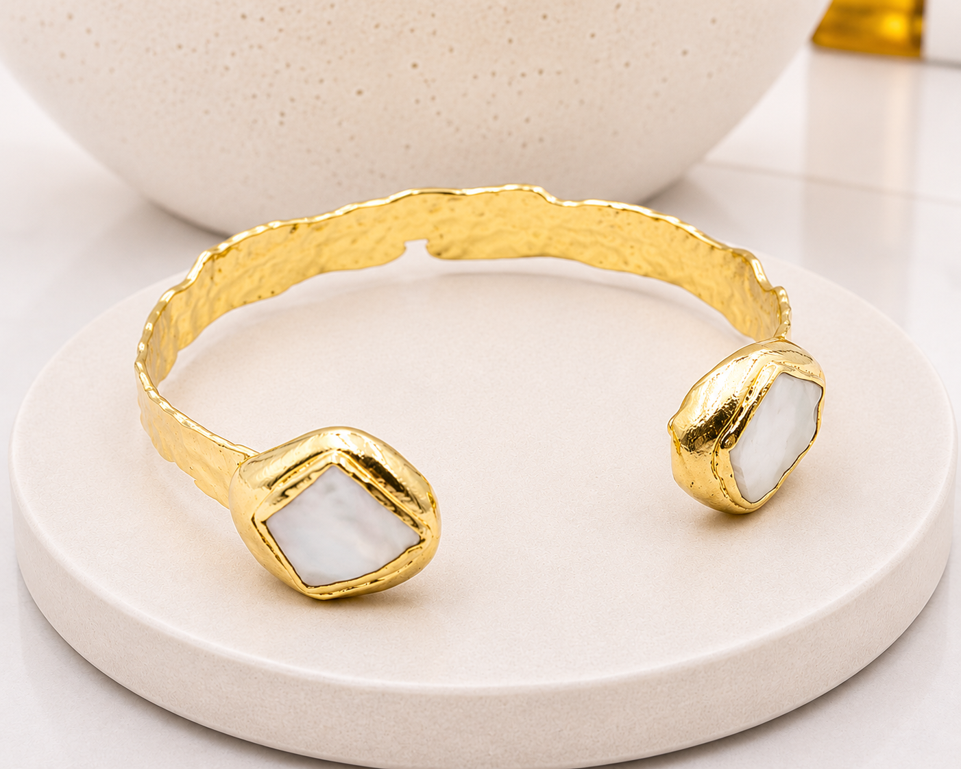 
                  
                    Thalassa Fresh Water Pearl Oval Cuff Bracelet
                  
                