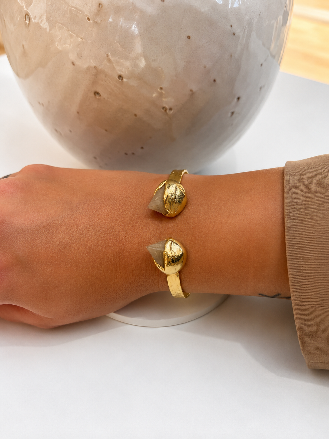 Bracelet (Copy) worn on a model's wrist
