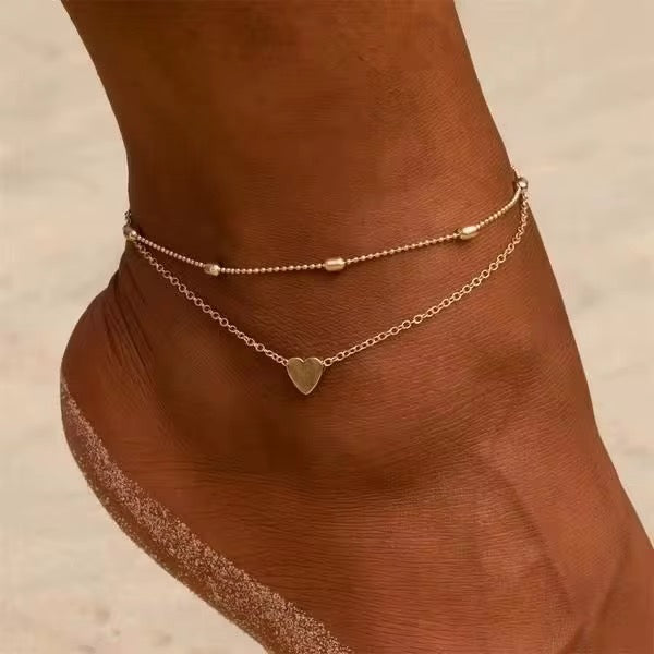 
                  
                    Gold Plated Stainless Steel Waterproof & Tarnish-Free Adjustable Anklet- Boho Jewellery For Everyday Wear – Boho & Mala jewellery
                  
                