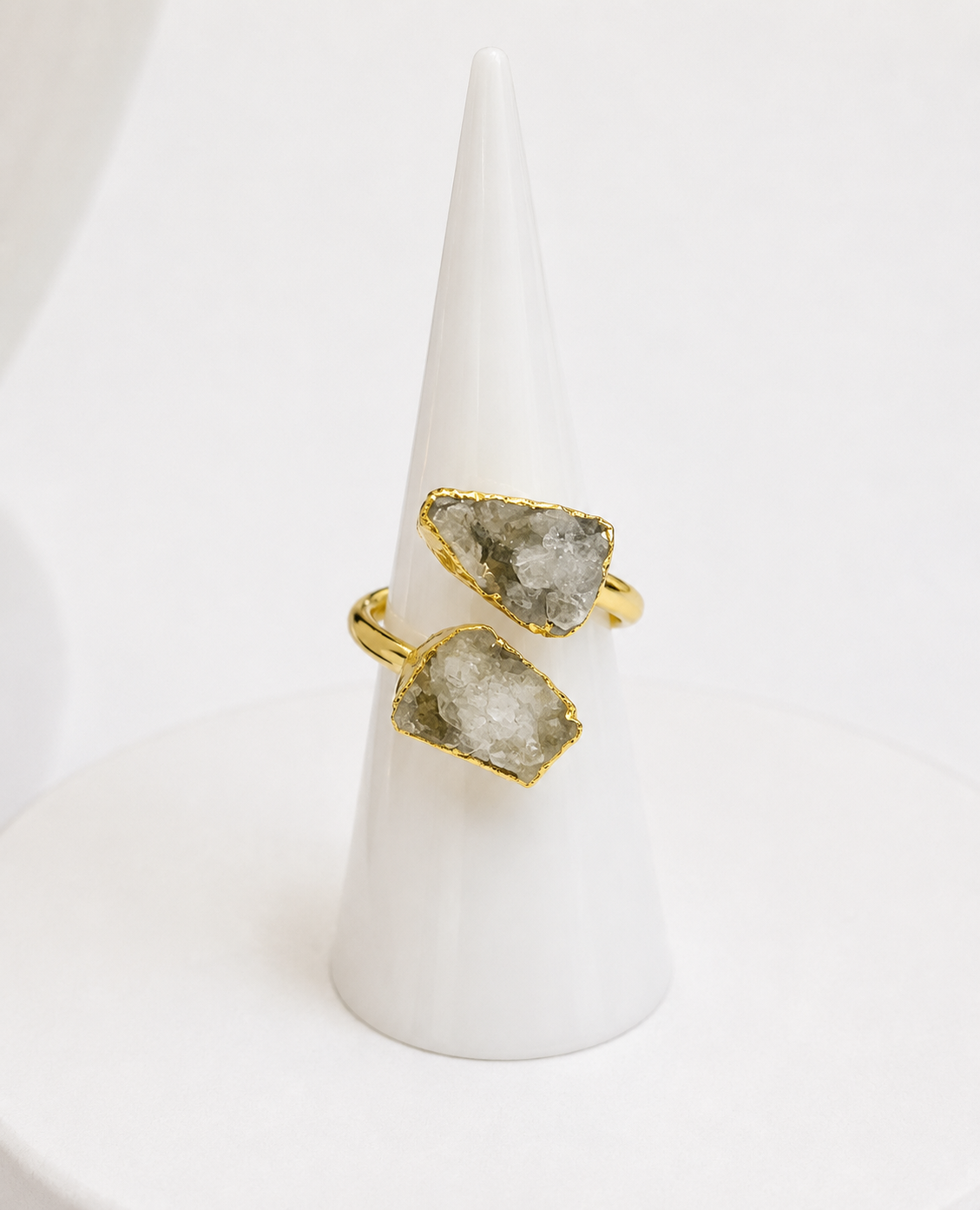 
                  
                    Celeste Druzy Adjustable Ring
                  
                