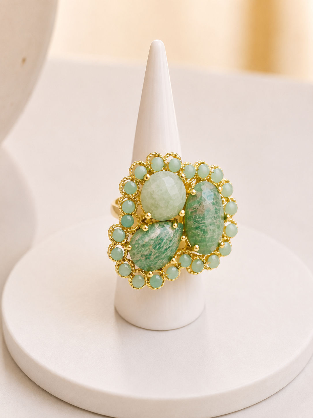 
                  
                    Amaris Amazonite Statement Ring
                  
                