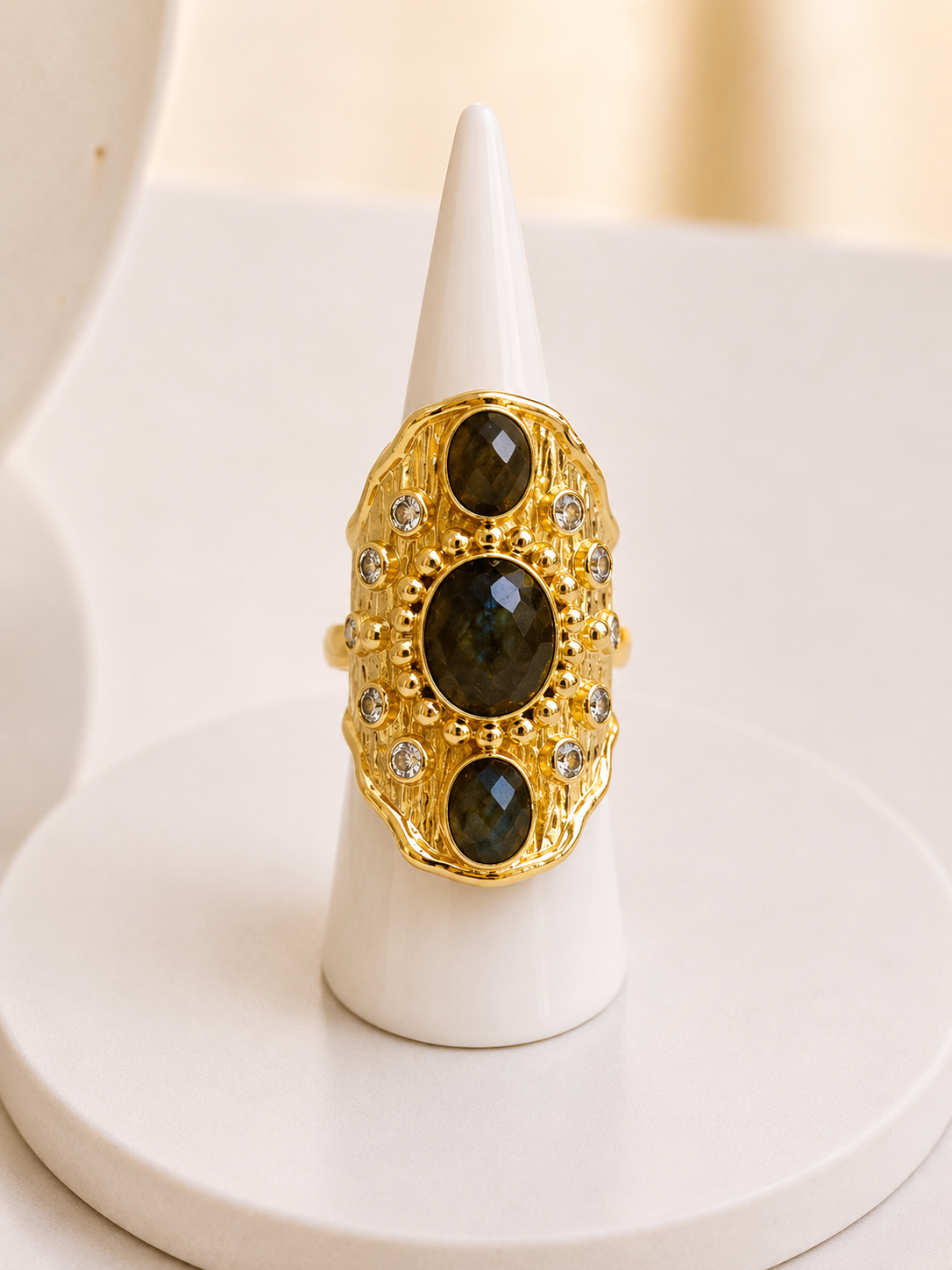 
                  
                    Solara Labradorite Ring (Adjustable 6-9 size)
                  
                
