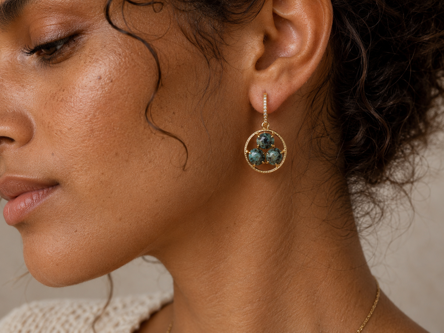 
                  
                    African Turquoise Zahara Earrings
                  
                