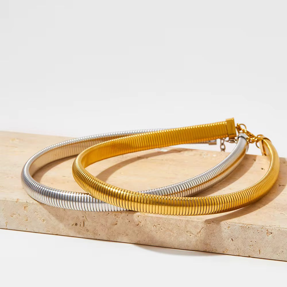 
                  
                    Gold Plated Stainless Steel Waterproof & Tarnish-Free Necklaces- Boho Jewellery For Everyday Wear
                  
                