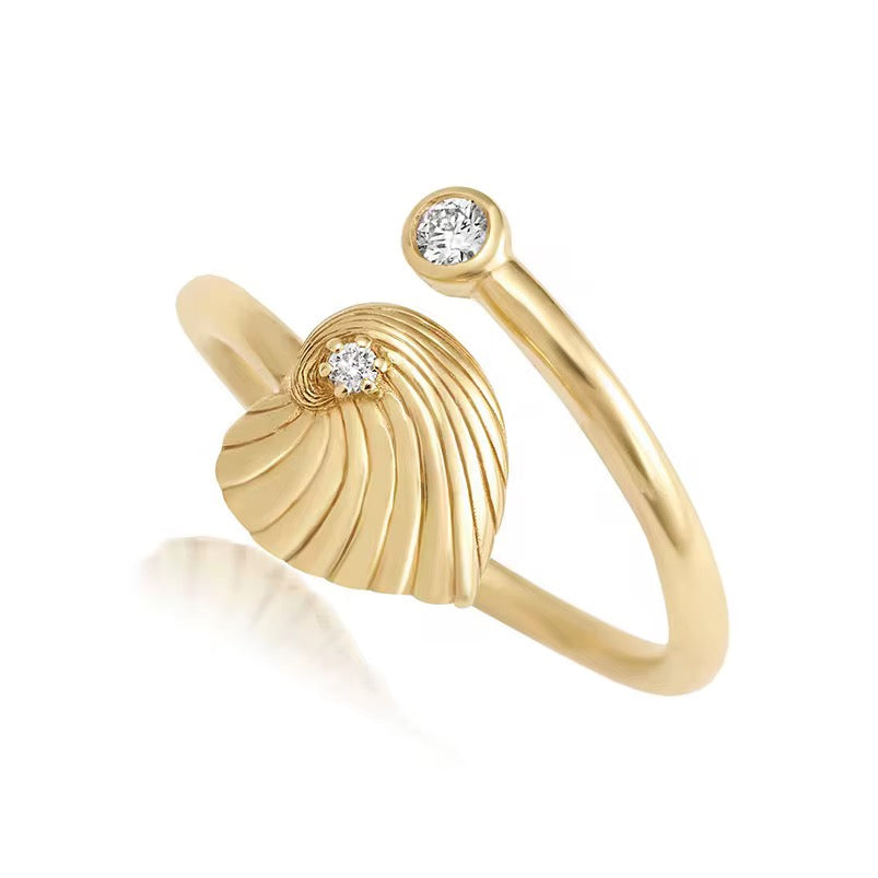 
                  
                    Inner Light- Dainty Minimalist Open Boho Ring – Adjustable 18k Gold Plated Under Sterling Silver
                  
                