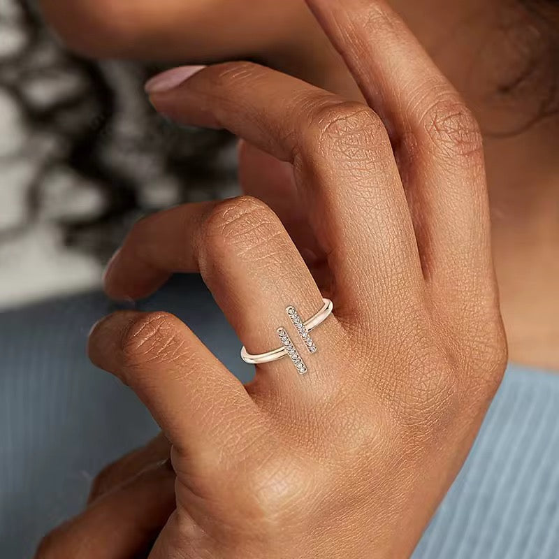 
                  
                    Inner Light- Dainty Minimalist Open Boho Ring – Adjustable 18k Gold Plated Under Sterling Silver
                  
                
