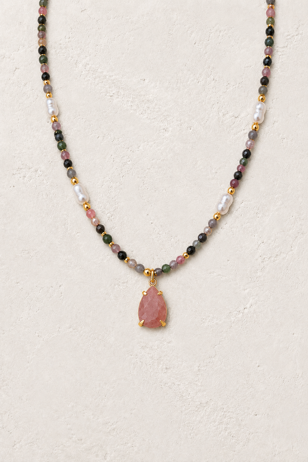 
                  
                    Novara Mixed Sunstone Pendant Necklace
                  
                