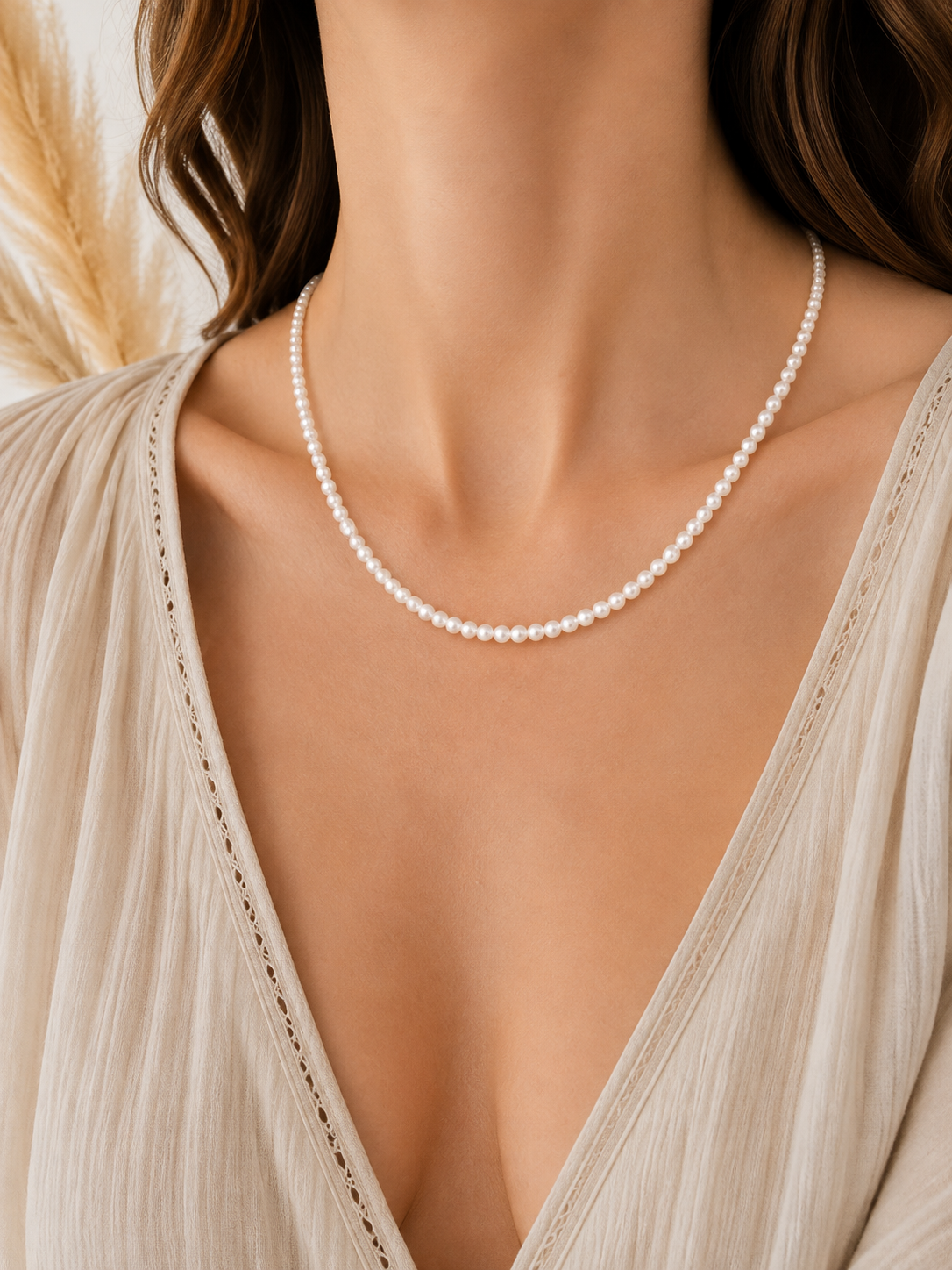 
                  
                    Boho & Mala Freshwater Pearl 18k Gold Plated Necklace
                  
                