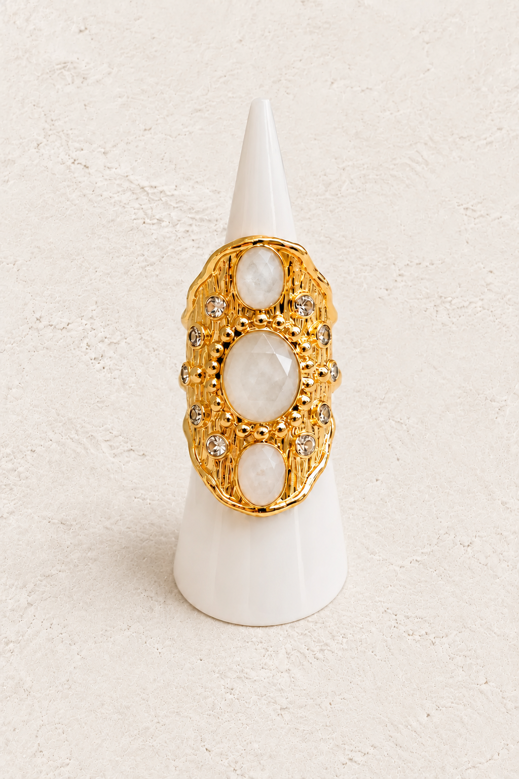 
                  
                    Solara Milky Quartz Ring
                  
                