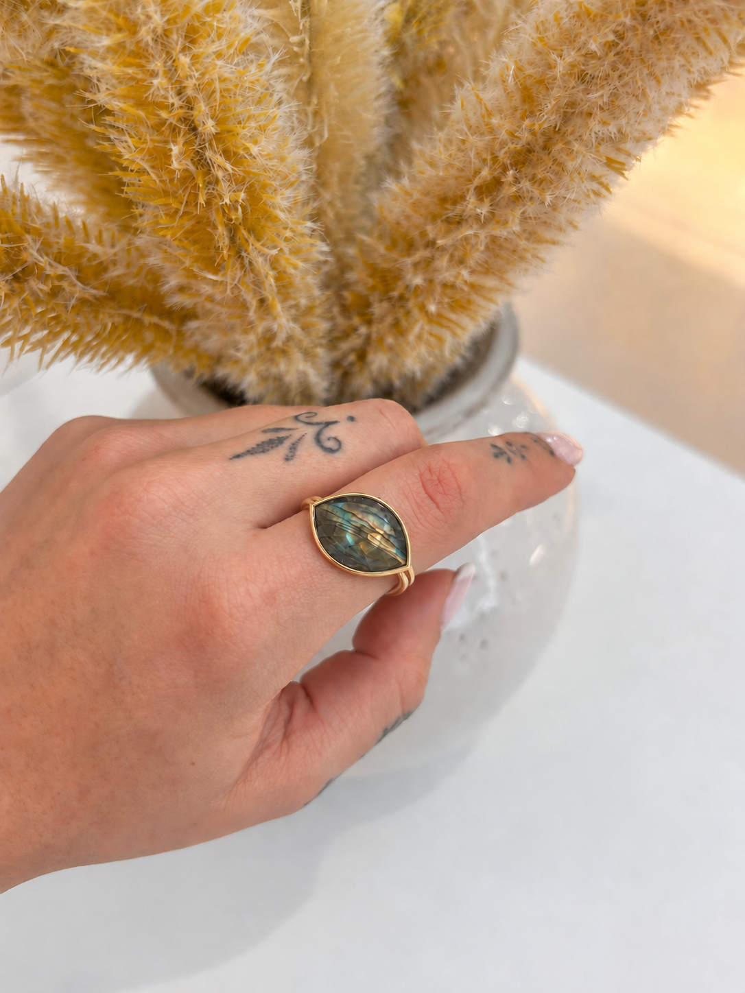 
                  
                    Eye Labradorite Adjustable Ring
                  
                