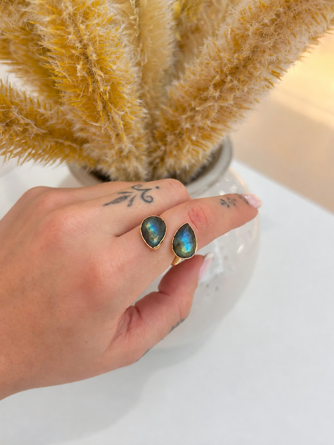 
                  
                    Esme Labradorite Adjustable Ring
                  
                