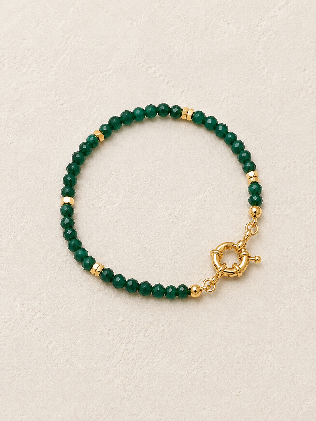
                  
                    Green Jade Beaded Crystal Bracelet
                  
                