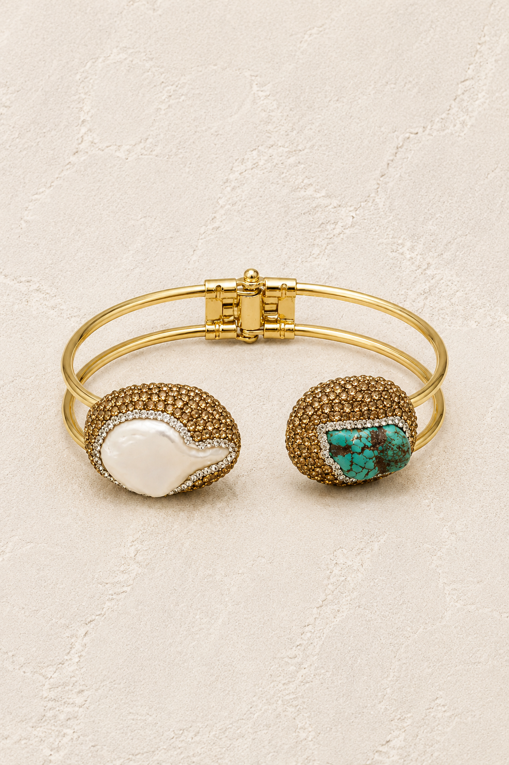 
                  
                    Maristella Turquoise & Freshwater Pearl Cuff
                  
                