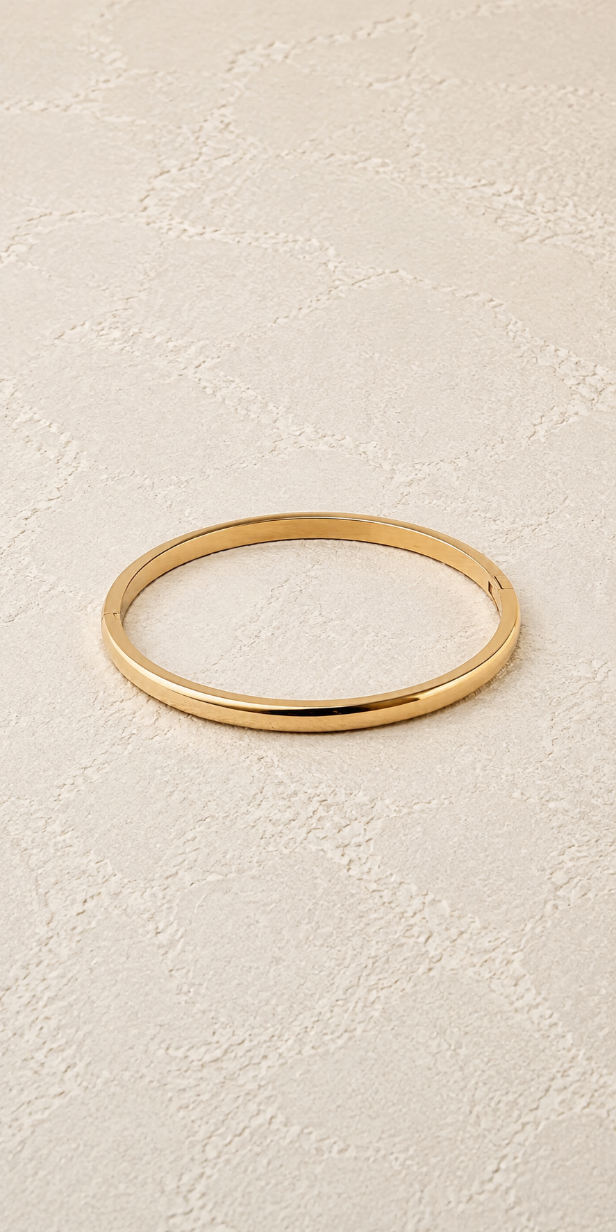 
                  
                    Sorella Classic Polished Gold Bangle – waterproof gold bangle by Boho & Mala
                  
                