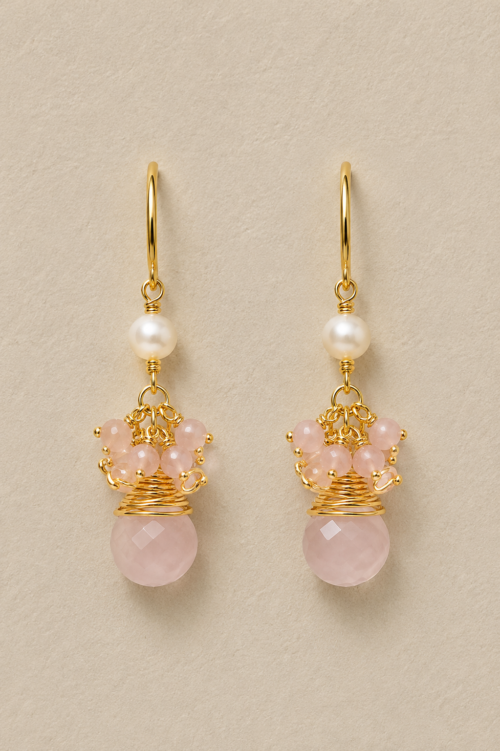 
                  
                    Maris Sunstone - Genuine Gemstone & Freshwater Pearl Earrings
                  
                