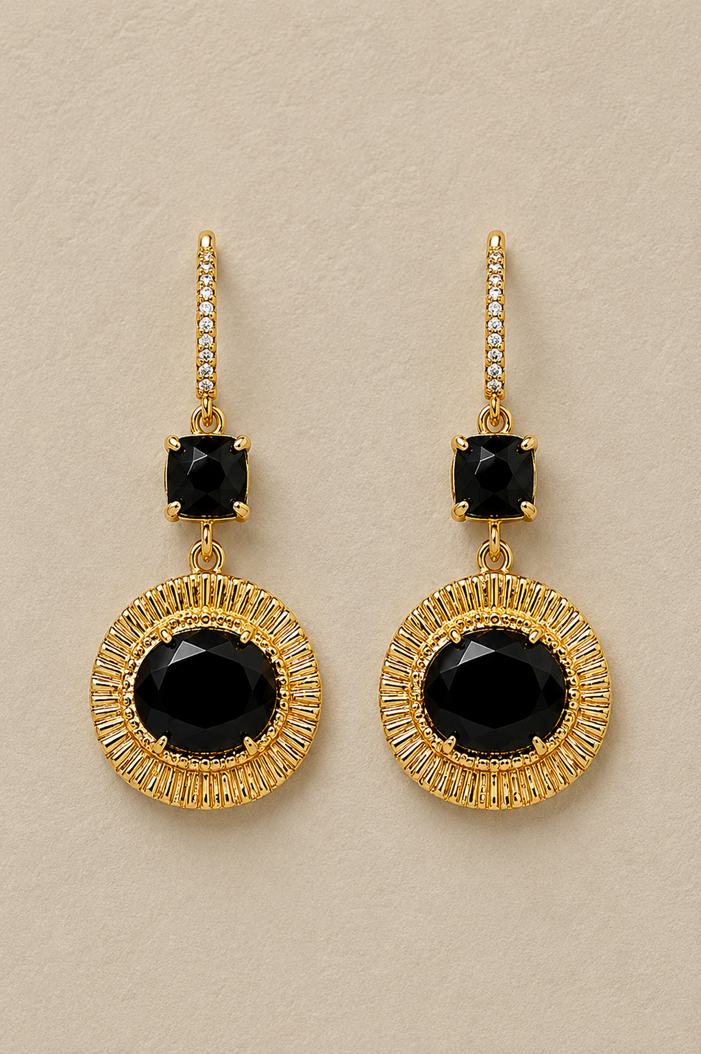 
                  
                    Vivienne Black Obsidian - Genuine Gemstone Earrings
                  
                