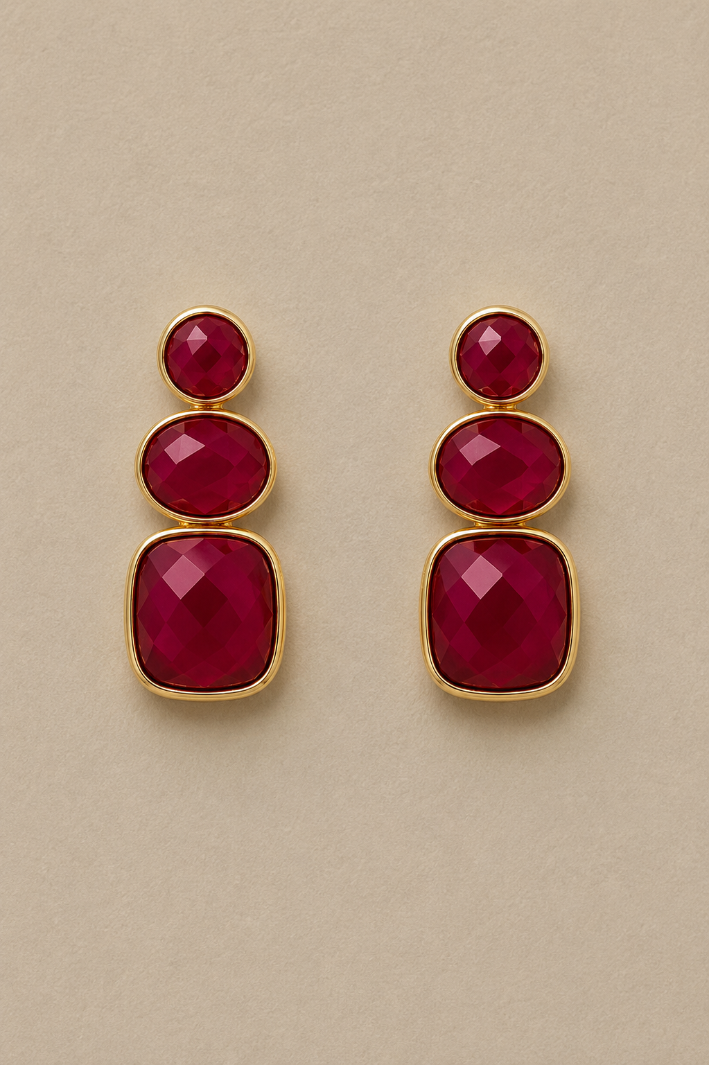 
                  
                    Solenne Red Jade - Genuine Gemstone Earrings
                  
                