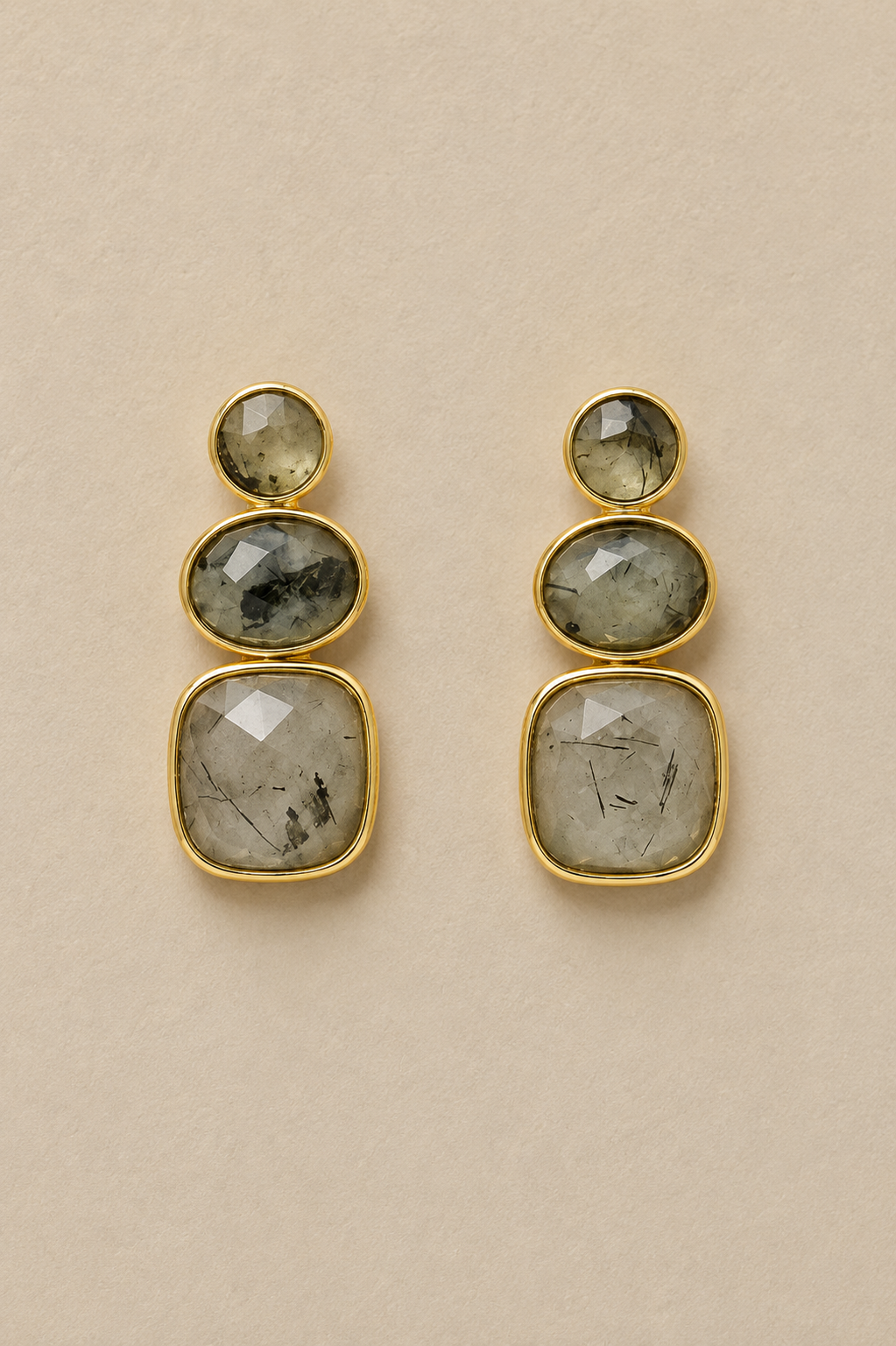 
                  
                    Solenne Prehnite - Genuine Gemstone Earrings
                  
                