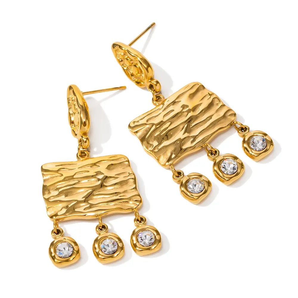 
                  
                    Gold Plated Stainless Steel Waterproof & Tarnish-Free Earrings- Boho Jewellery For Wild Souls
                  
                