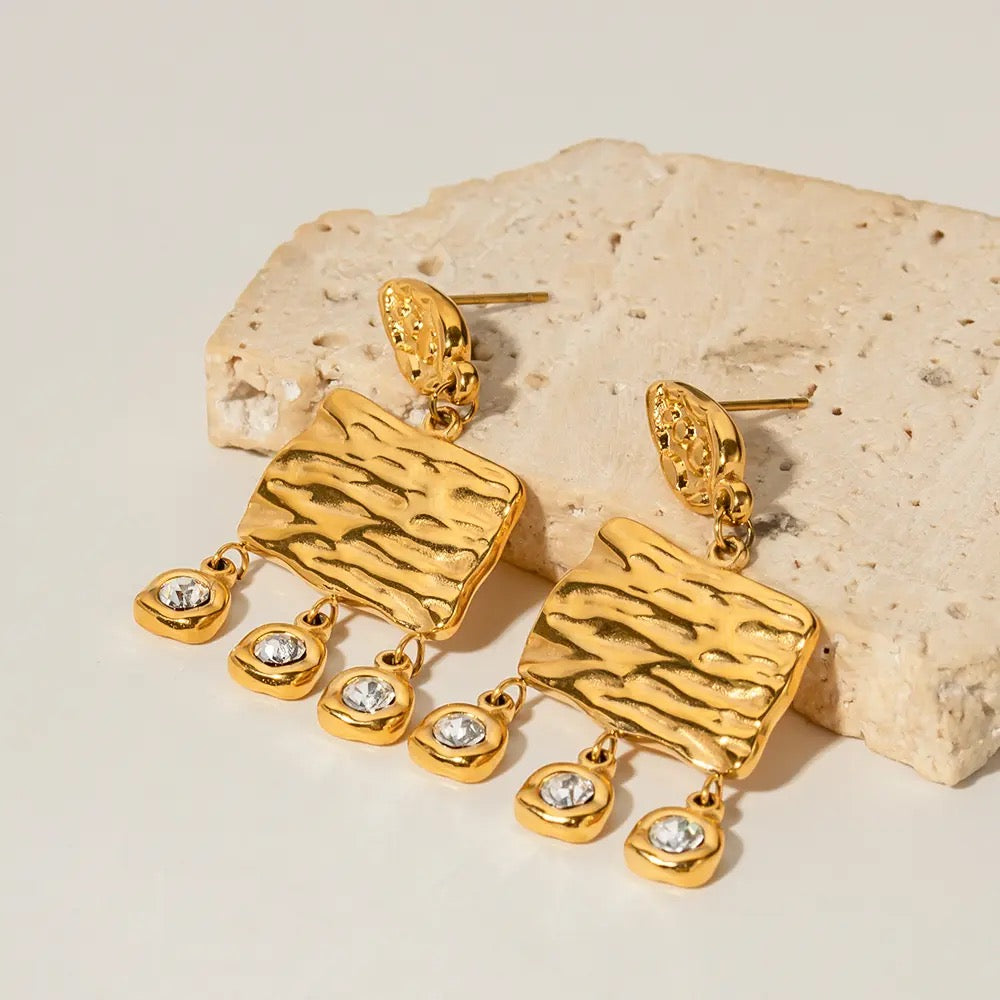 
                  
                    Gold Plated Stainless Steel Waterproof & Tarnish-Free Earrings- Boho Jewellery For Wild Souls
                  
                