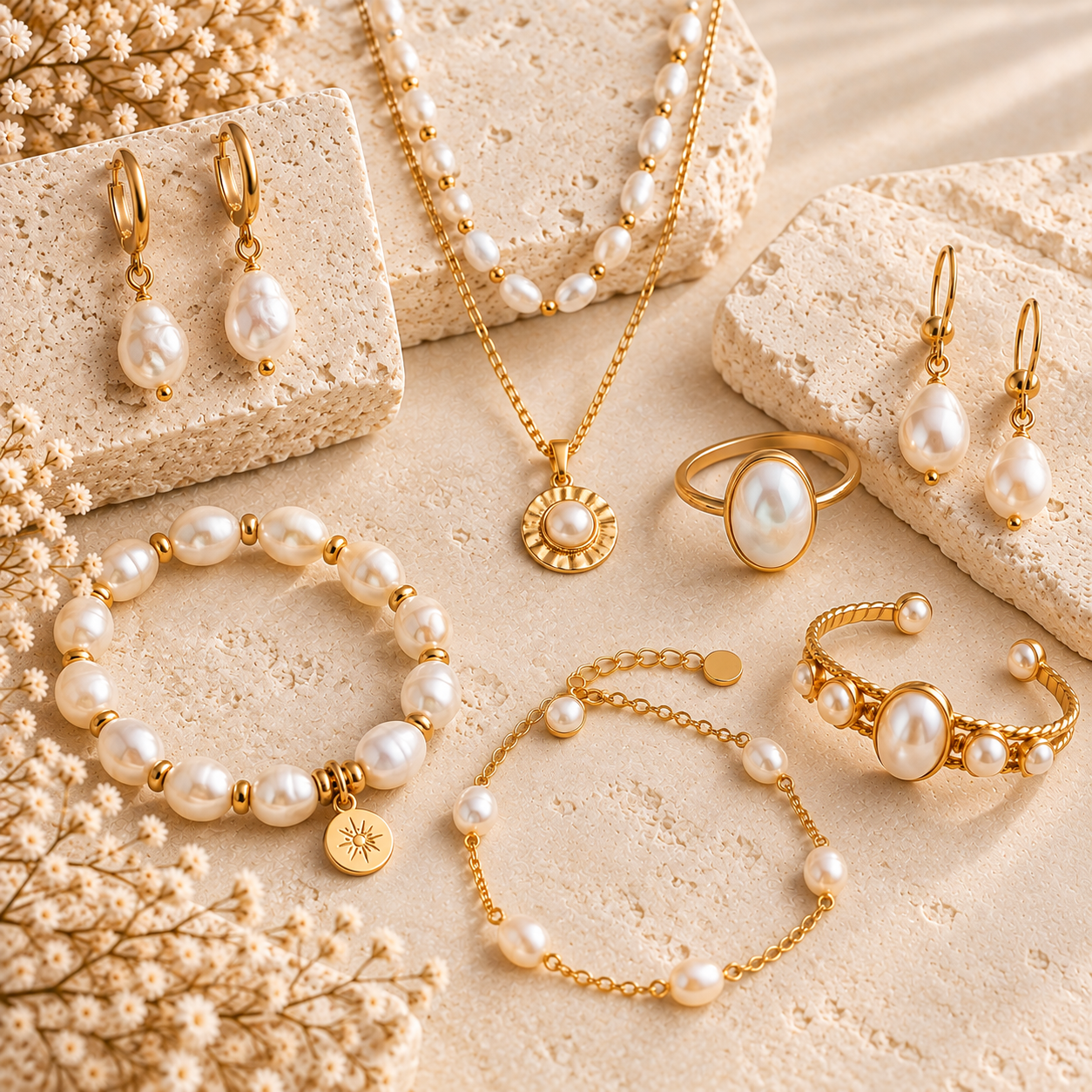 White & Pearl Jewellery