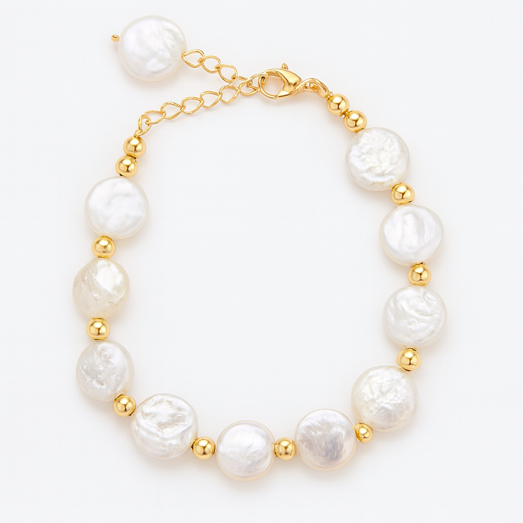 
                  
                    Free Spirit Boho Brass & Gold Natural Pearl Bracelet – Boho & Mala jewellery
                  
                
