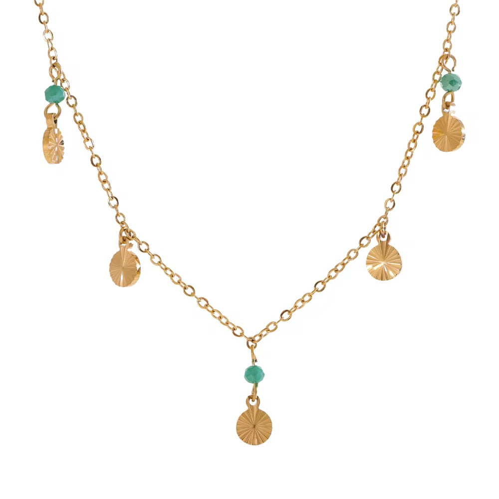 
                  
                    Charm Gold Plated Stainless Steel Waterproof & Tarnish-Free Necklaces- Boho Jewellery For Everyday Wear
                  
                