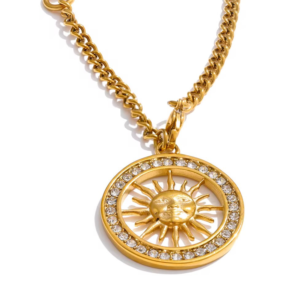 
                  
                    Soleil Crystal Sun Necklace – Waterproof & Tarnish-Free
                  
                