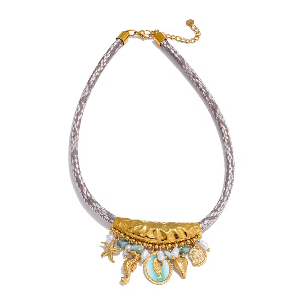 
                  
                    Gold Plated Stainless Steel Waterproof & Tarnish-Free Necklaces- Boho Jewellery For Everyday Wear
                  
                