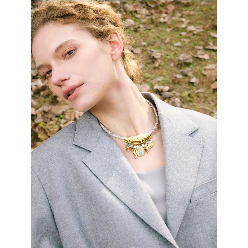 
                  
                    Gold Plated Stainless Steel Waterproof & Tarnish-Free Necklaces- Boho Jewellery For Everyday Wear
                  
                