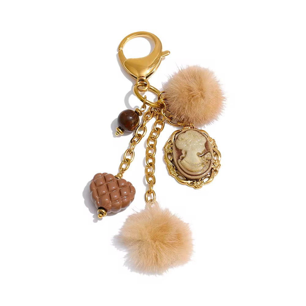 
                  
                    Vintage Charm Key Ring
                  
                