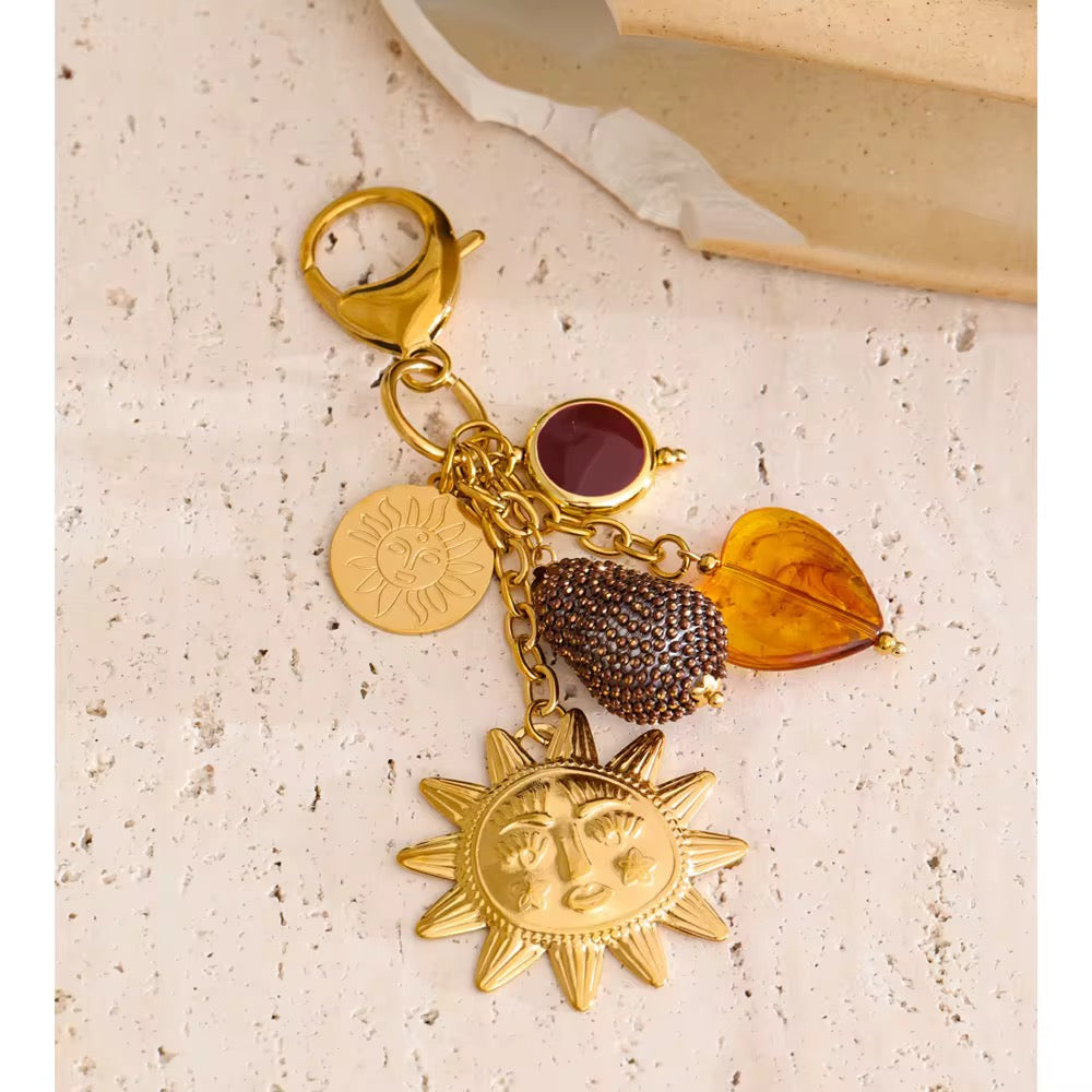 
                  
                    Boho Sun Charm Key Ring
                  
                