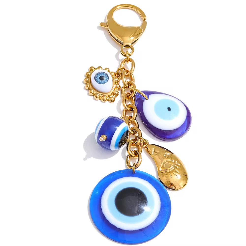 
                  
                    Evil Eye Charm Key Ring
                  
                