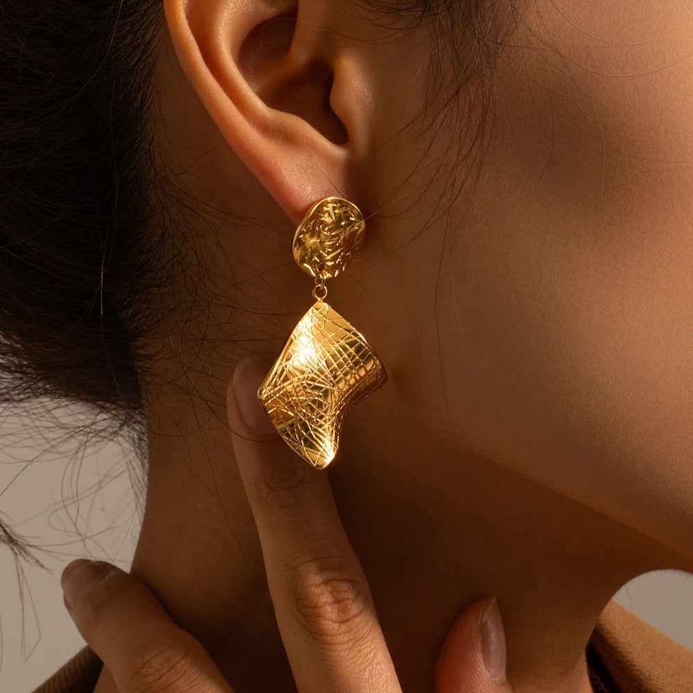 
                  
                    Gold Plated Stainless Steel Waterproof & Tarnish-Free Earrings- Boho Jewellery For Wild Souls
                  
                