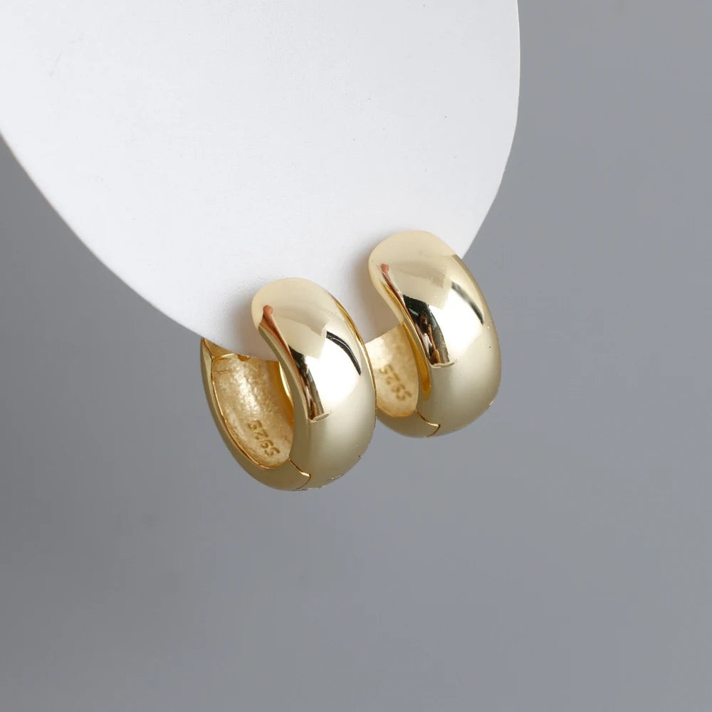 Australian Owned Boho And Mala Dainty Huggies Hoop Gold Plated Sterling Silver Statement Earring Everyday Wear Earrings Boho Jewellery
