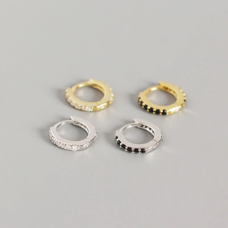 
                  
                    Boho & Mala Sterling Silver Hoop Huggie Earrings
                  
                
