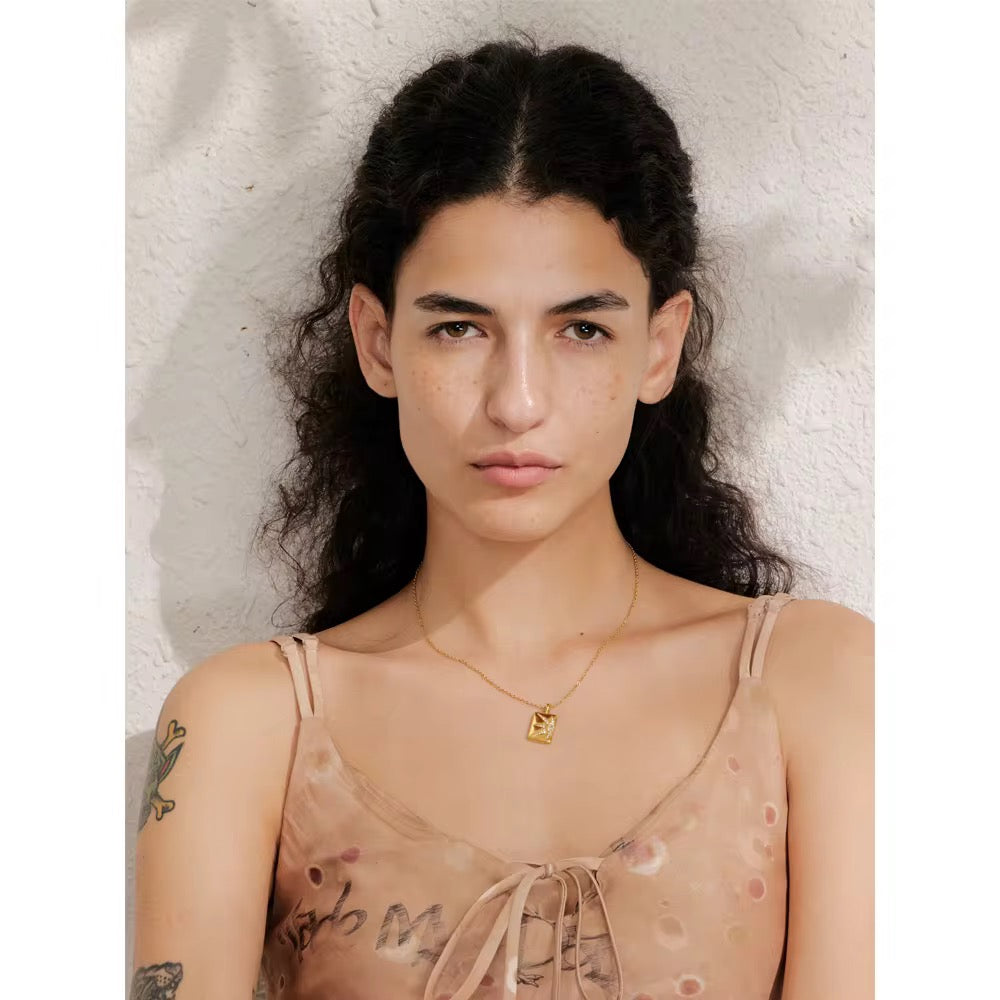 
                  
                    Sunburst Gold Pendant Necklace
                  
                