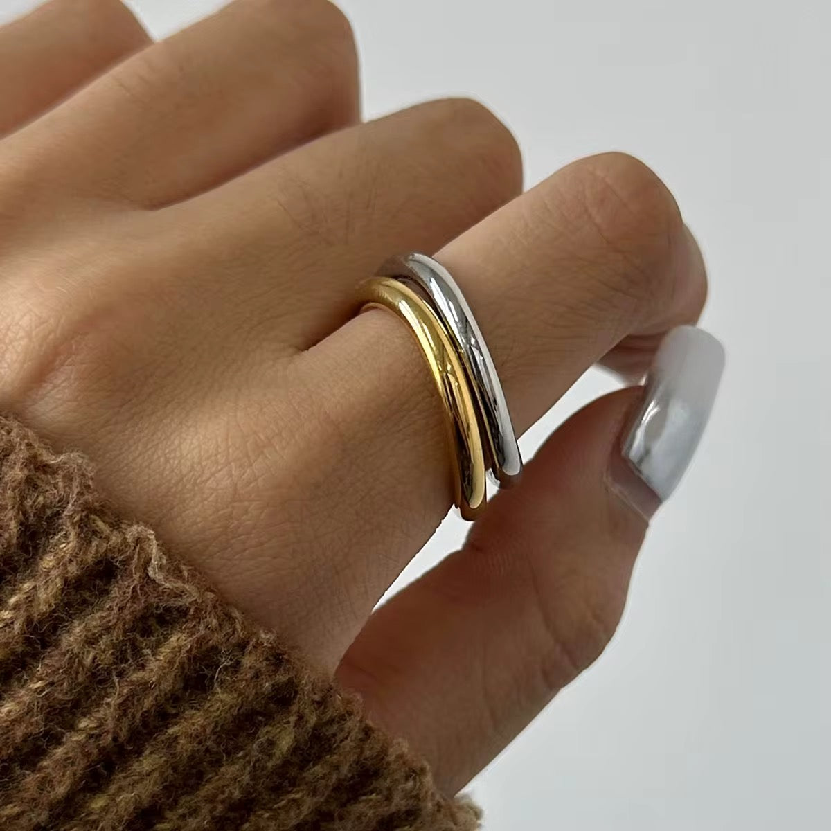 
                  
                    Molten Oval Ring Set
                  
                
