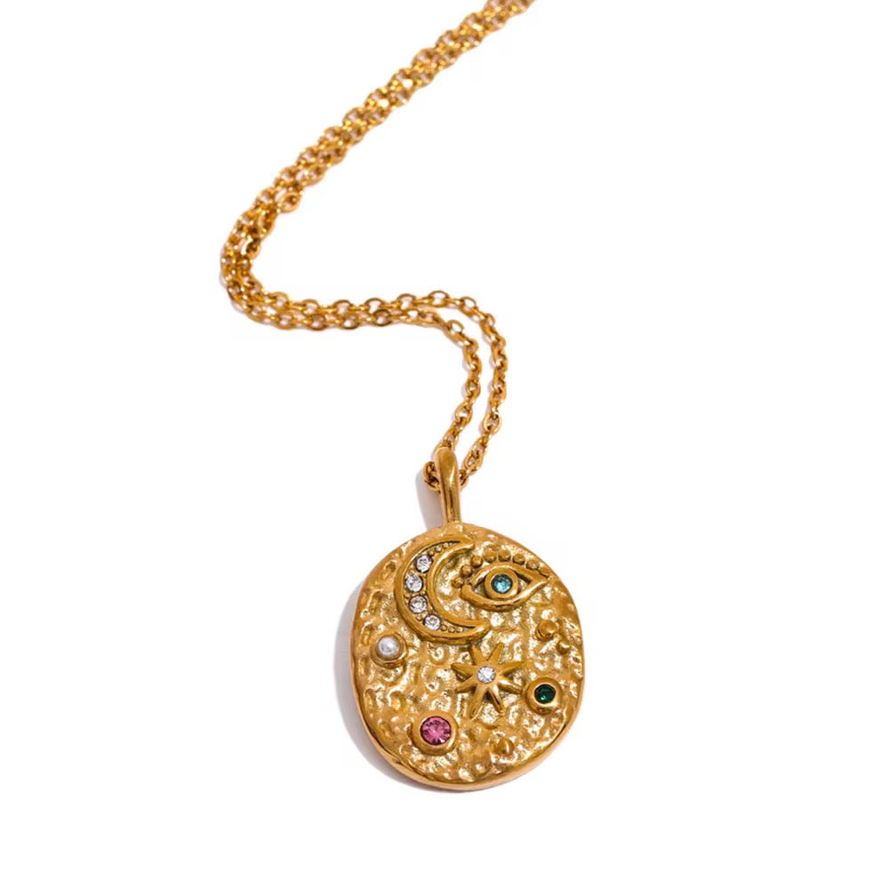
                  
                    Celestial Eye Pendant Necklace
                  
                