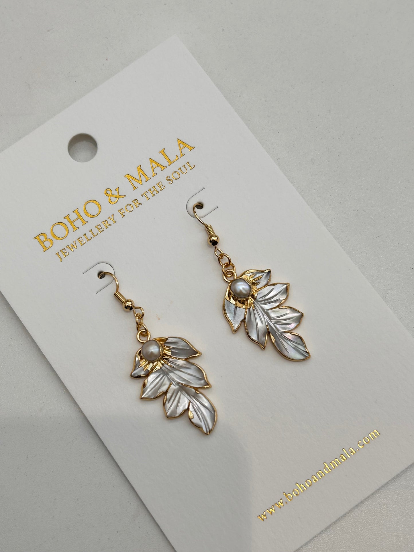 Shell Drop Feather Earring original product photo