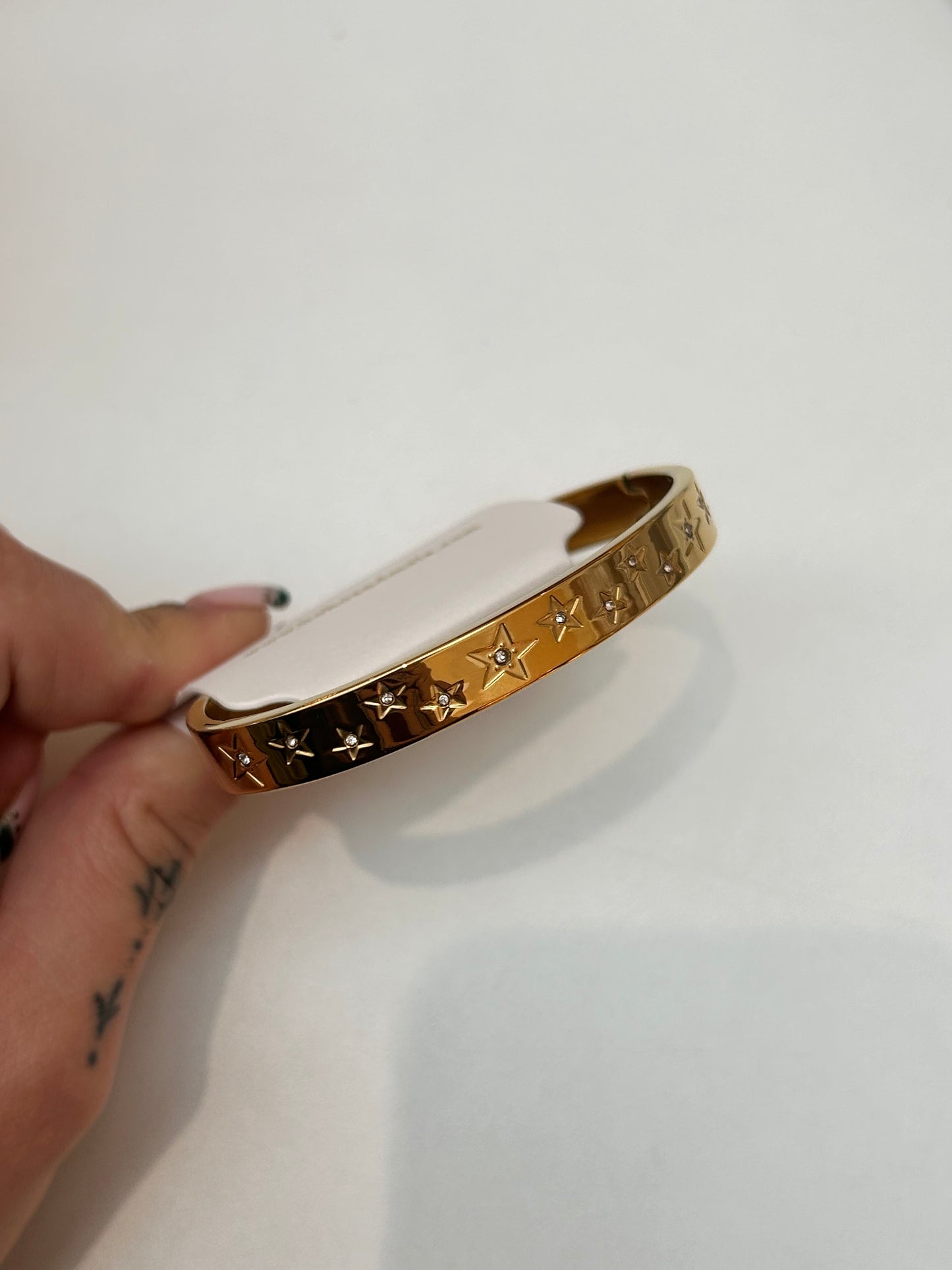 
                  
                    Astra Gold Celestial Bangle – Boho & Mala jewellery
                  
                