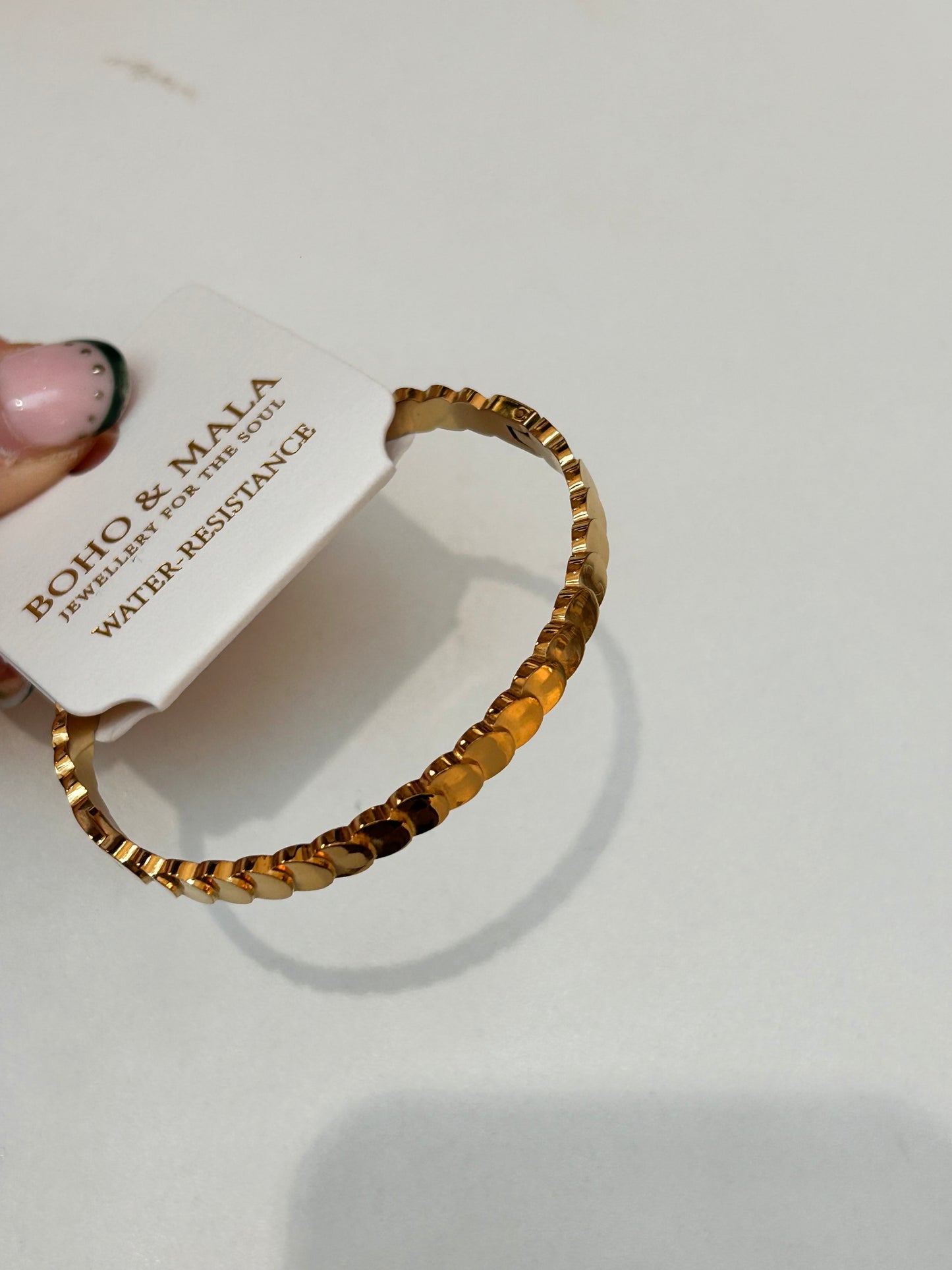 
                  
                    Paloma Gold Petal Bangle – Boho & Mala jewellery
                  
                