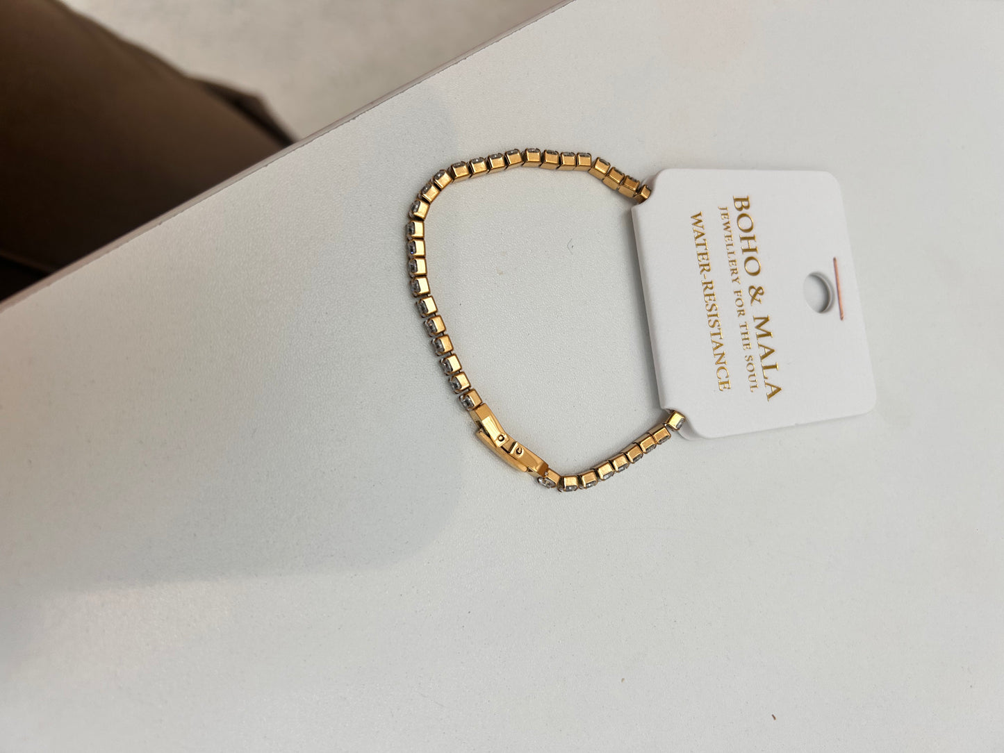 
                  
                    Luciana Gold Classic Crystal Tennis Bracelet
                  
                