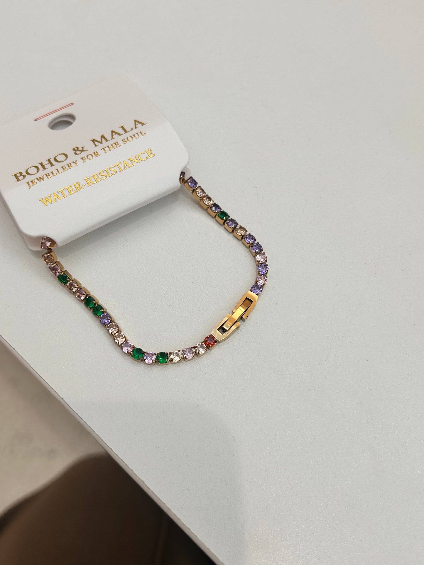
                  
                    Luciana Gold Multicolour Tennis Bracelet original product detail photograph
                  
                