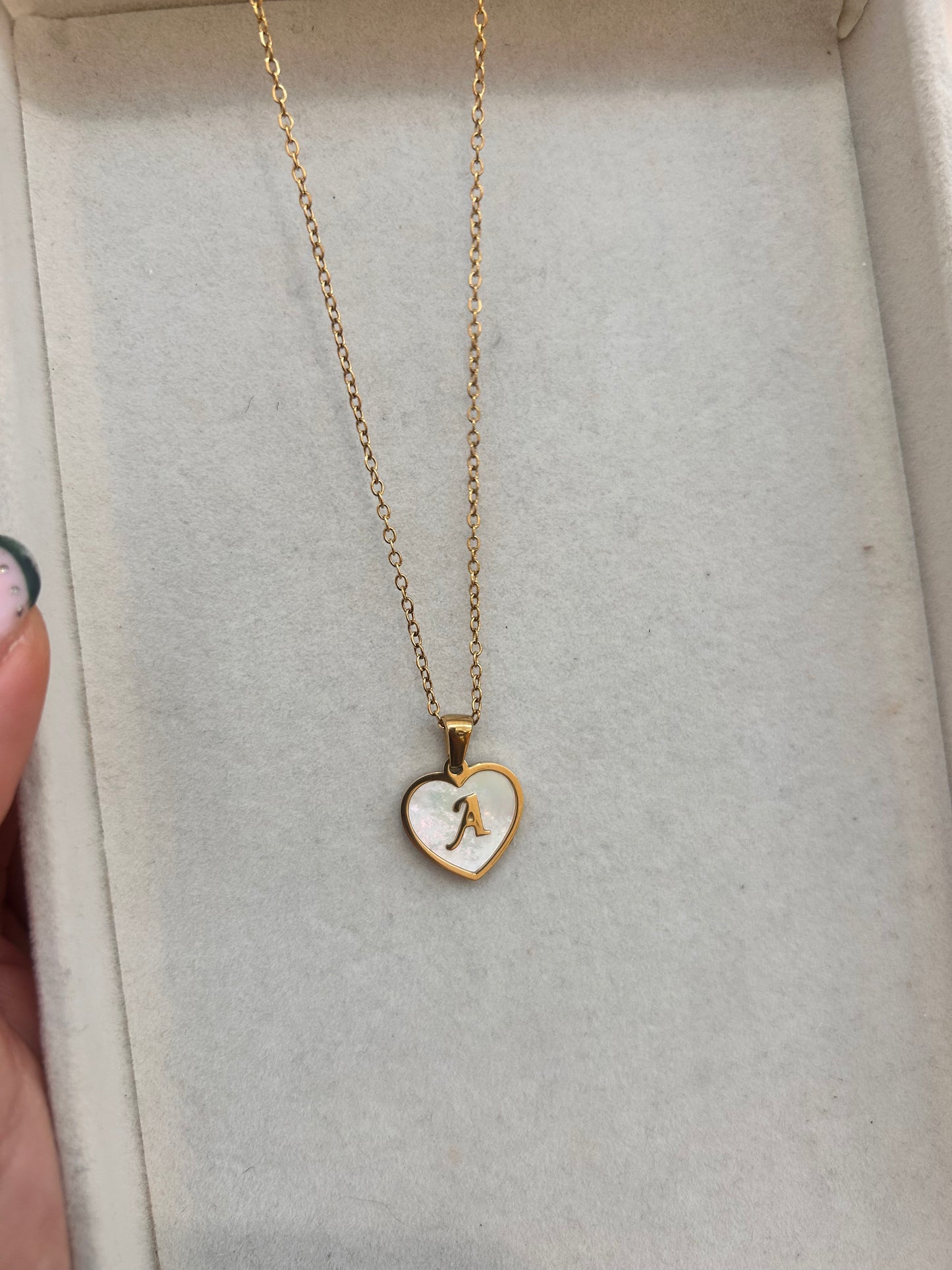 
                  
                    Colette Gold Heart Initial Necklace – Boho & Mala jewellery
                  
                