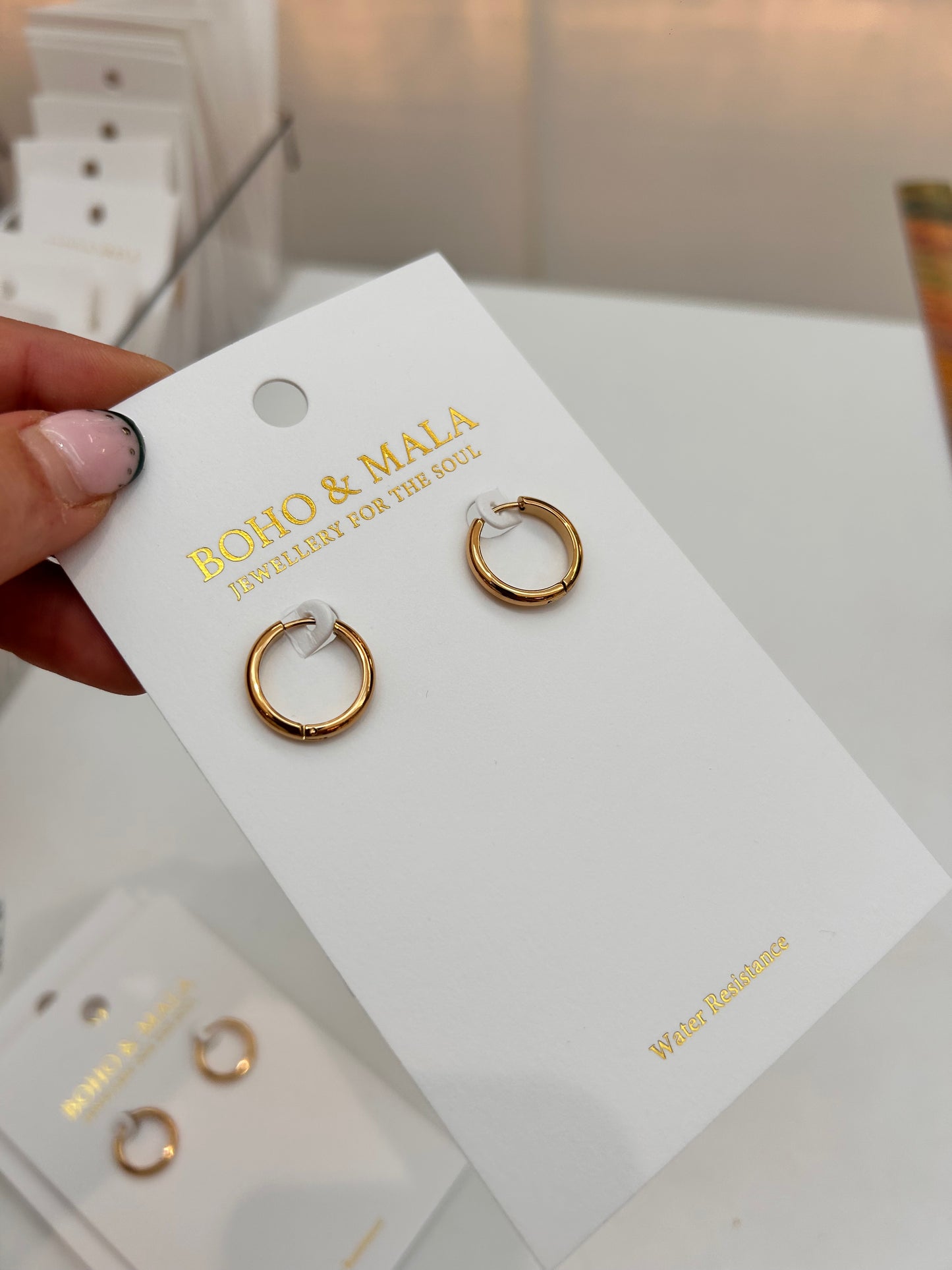
                  
                    Gold 14mm – Slim Classic Waterproof Hoop Earrings – Boho & Mala jewellery
                  
                
